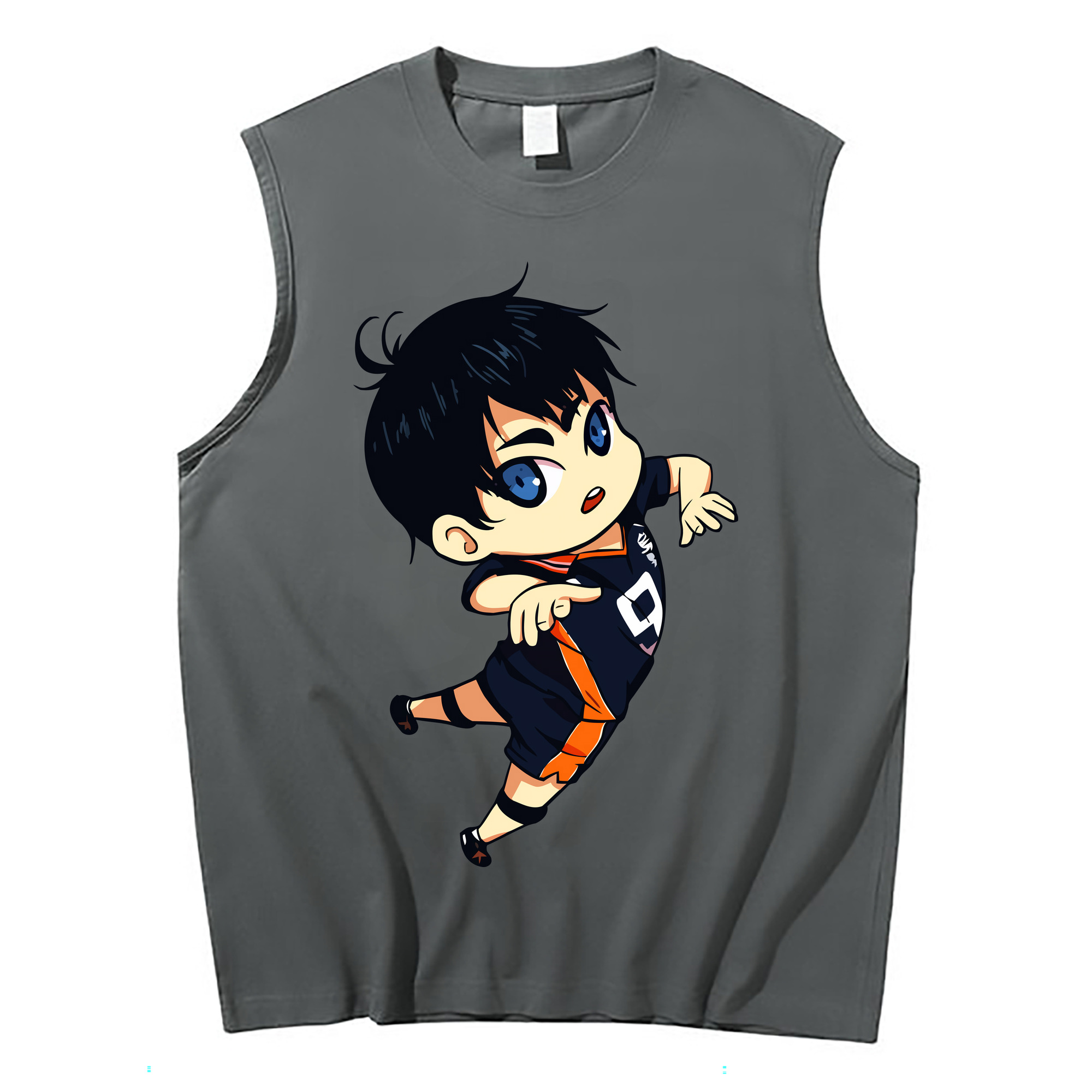（画像用） ハイキュー!! Haikyu!! コットン100％タンクトップ（フロントプリント）